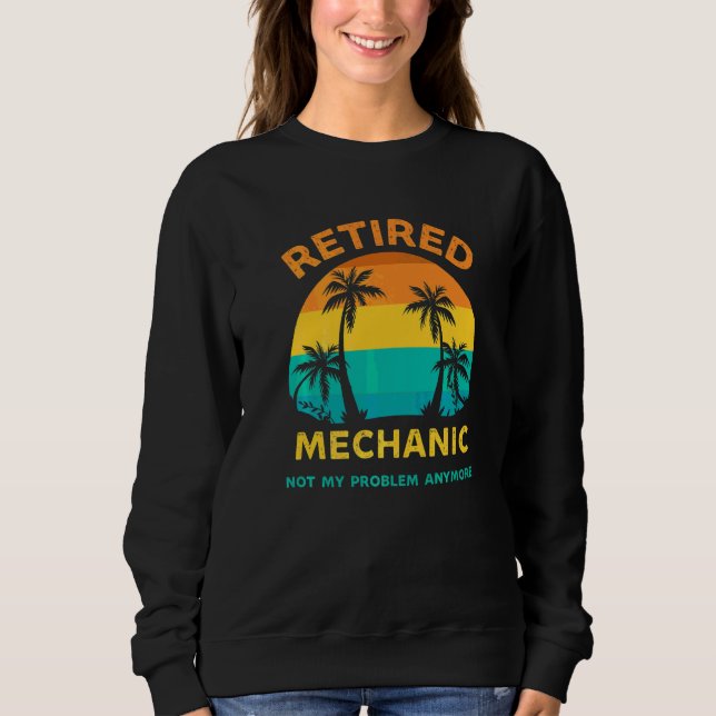 Pensionerad mekaniker Inte mitt problem längre Ret T Shirt (Framsida)