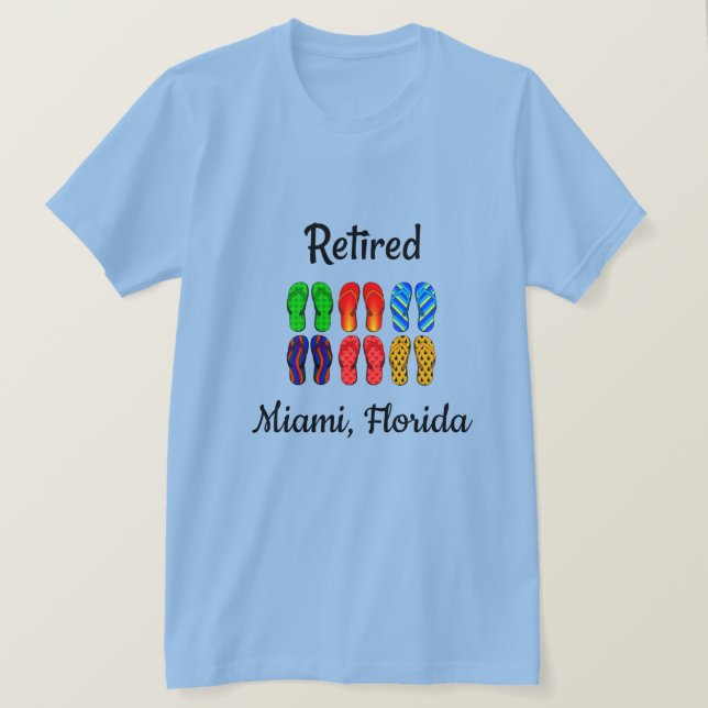 Pensionerad - Miami, Florida T Shirt (Design framsida)