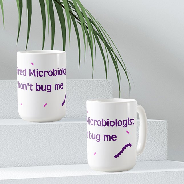 Pensionerad mikrobiolog kaffemugg (Skapare uppladdad)