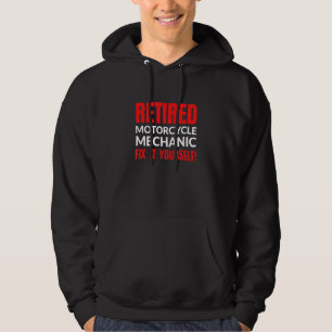 Pensionerad motorcykelmekaniker Fixa det själv Pe Hoodie