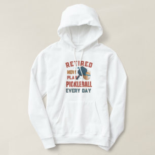 Pensionerad Nu Spelar Jag Pickleball Varje Dag hoo Hoodie