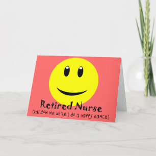 Pensionerad Nurse LYCKLIG DANCE Kort