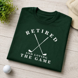 Pensionerad och kär i spelet Golfpension T Shirt