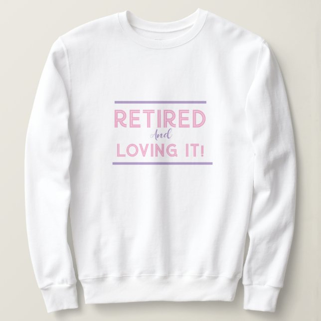 Pensionerad och övergiven Dam Roligt Shirt T (Design framsida)