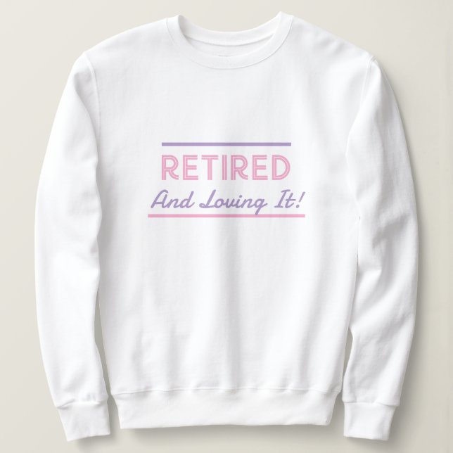 Pensionerad och övergiven Dam Roligt Shirt T (Design framsida)
