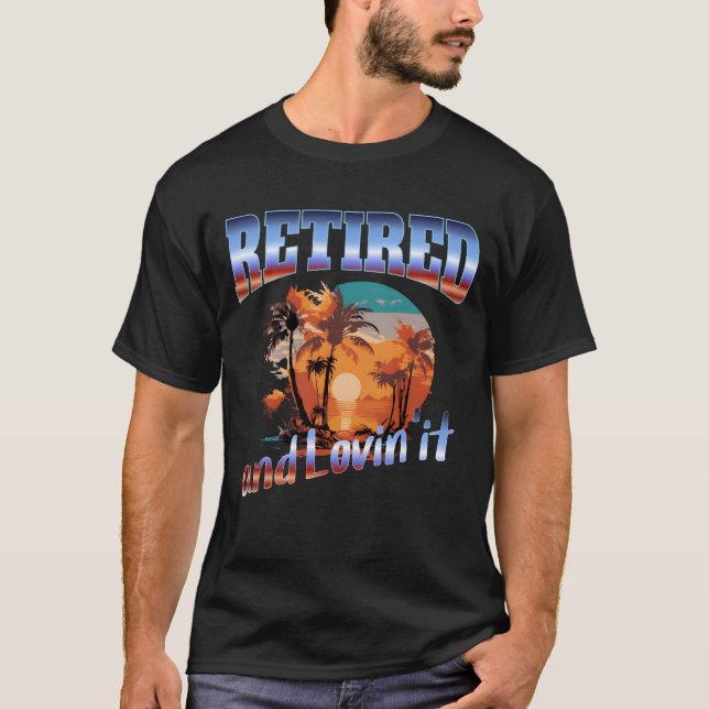 pensionerad och underbartrendande pensionscitat re t shirt (Framsida)