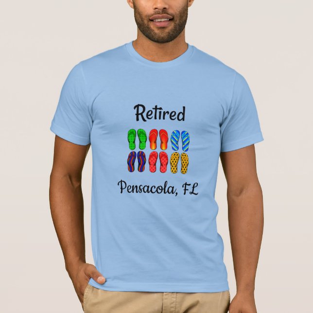 Pensionerad - Pensacola, FL T Shirt (Framsida)