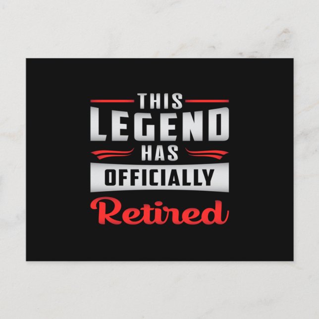 Pensionerad Pension Pensionering Farfar Roligt Pre Vykort (Framsida)