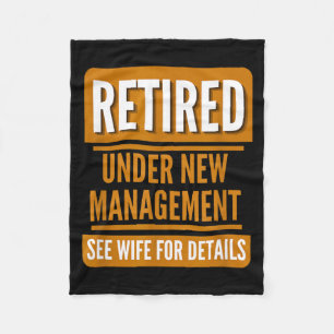 Pensionerad Pensionerad Under Ny Ledning Se Hustru Fleecefilt