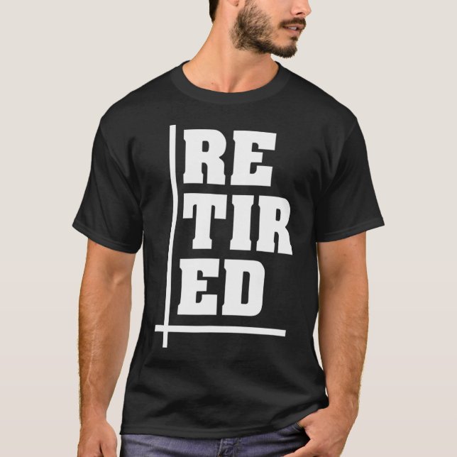 Pensionerad pensionering Pension Pension Gift T Shirt (Framsida)