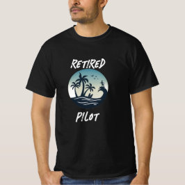 Pensionerad pilot Surfing Pension Gift T-Shirt