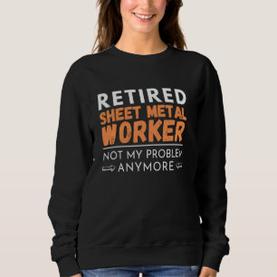 Pensionerad plåtslagare tillverkare fackförening p t shirt