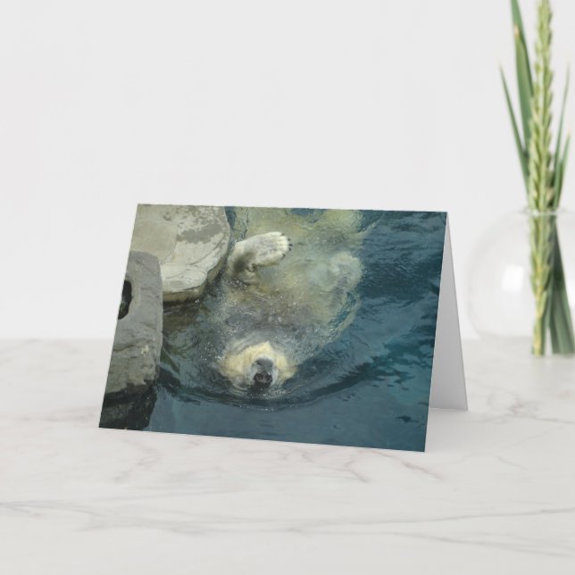 Pensionerad polar björn kort (Framsida)