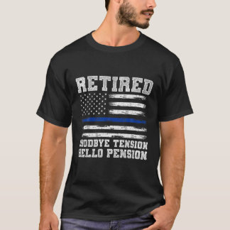 Pensionerad Policeman Funny sheriff Pension Gift P T Shirt
