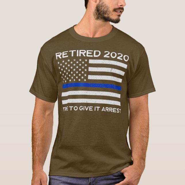 Pensionerad polis 2020 Shirt - Retiring Cop T Shirt (Framsida)
