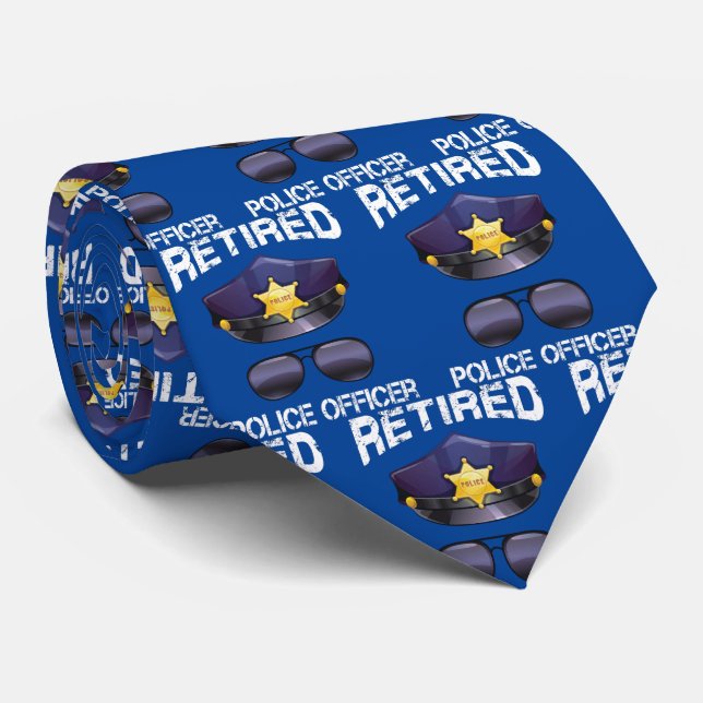 Pensionerad polis - Hat och Sunshades Slips (Rullad)