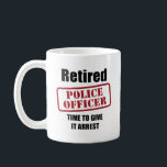 Pensionerad polis kaffemugg<br><div class="desc">Pensionerad polis - därför att pension roliga sak!</div>