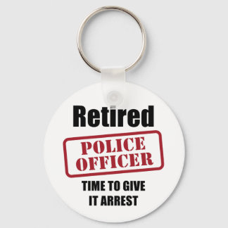 Pensionerad polis nyckelring