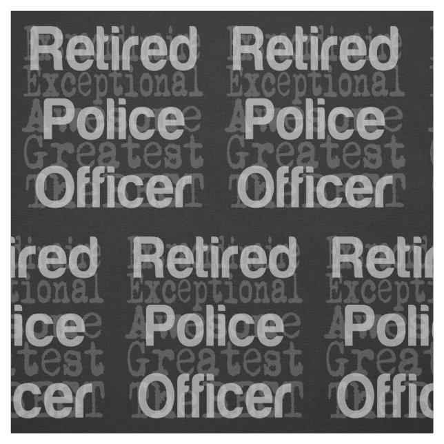 Pensionerad polischef Extraordinaire Tyg (Provkarta)