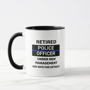 Pensionerad polisman Funny Pension Mugg