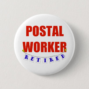 PENSIONERAD POST- ARBETARE KNAPP