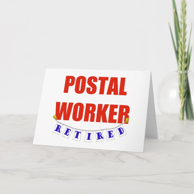 PENSIONERAD POST- ARBETARE KORT (Framsida)
