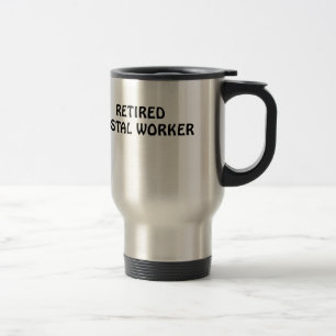 Pensionerad post- arbetare resemugg