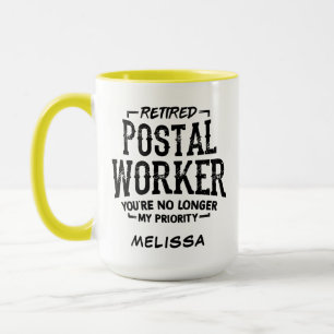Pensionerad Postarbetare Anpassningsbar Pension Mugg