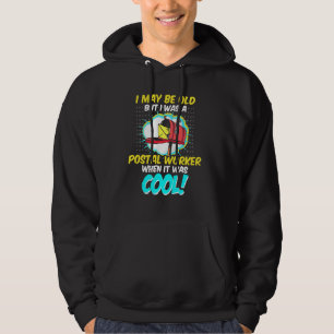 Pensionerad postarbetare gammal Coola Mailman Pens Hoodie