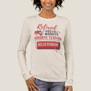 Pensionerad Postarbetare Rolig Postiljon Pension T Shirt