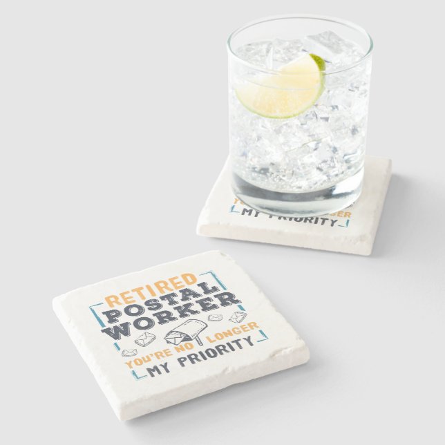 Pensionerad postarbetares Pension-prioritet Stenunderlägg (Sidan)