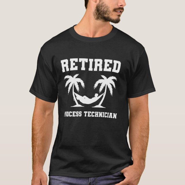 Pensionerad processtekniker kollega pensionering t shirt (Framsida)