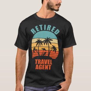 Pensionerad resa Agent Lycklig Pension T Shirt