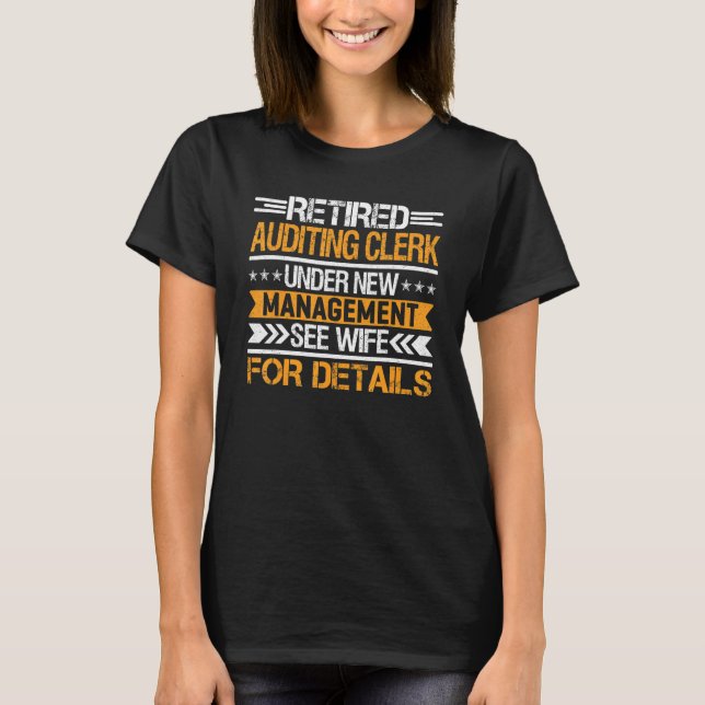 Pensionerad revisionskontorist under ny ledning Se T Shirt (Framsida)