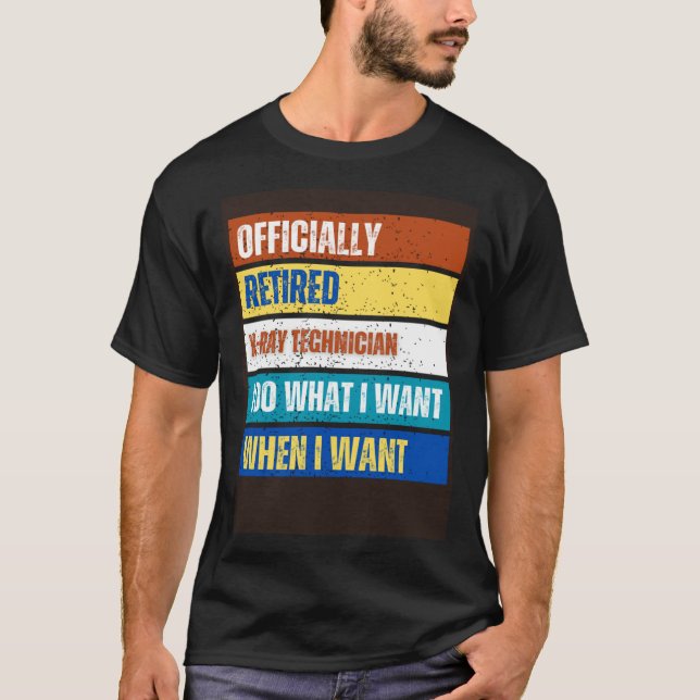Pensionerad röntgentekniker Pensionering  Pensione T Shirt (Framsida)