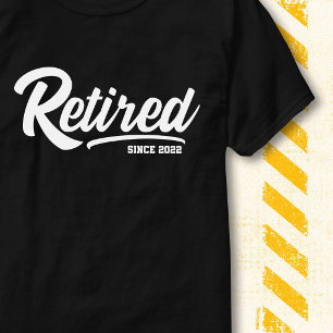 Pensionerad sedan 2022 Minimal Klassisk Pension T Shirt