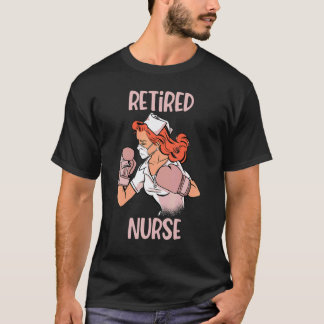 Pensionerad sjuksköterska boxningshandskor fighter t shirt