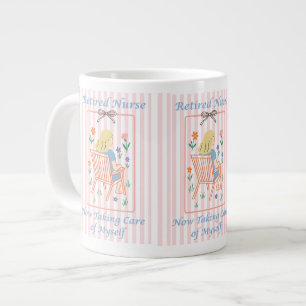 Pensionerad sjuksköterska present - Roligt pension Jumbo Mugg