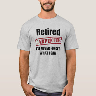 Pensionerad snickare tee shirt