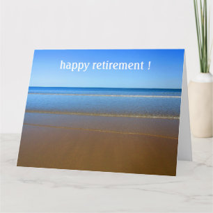 pensionerad strand kort