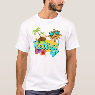 Pensionerad strand t shirt