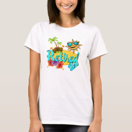 Pensionerad strand t-shirt