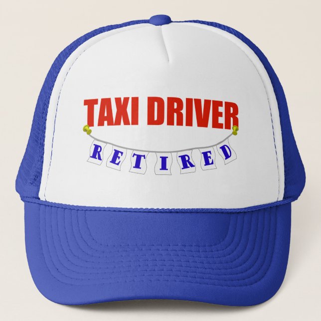 PENSIONERAD TAXICHAUFFÖR TRUCKERKEPS (Framsida)