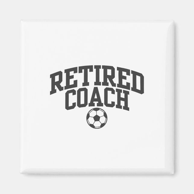 Pensionerad tränare fotbollslag mentor _1  magnet (Framsidan)