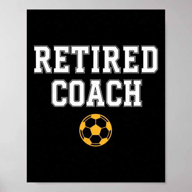 Pensionerad tränare fotbollslag mentor  poster (Framsidan)