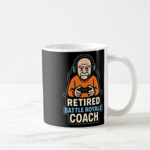 Pensionerad Ttle Royale-tränare Rollig Gamer Äldre Kaffemugg