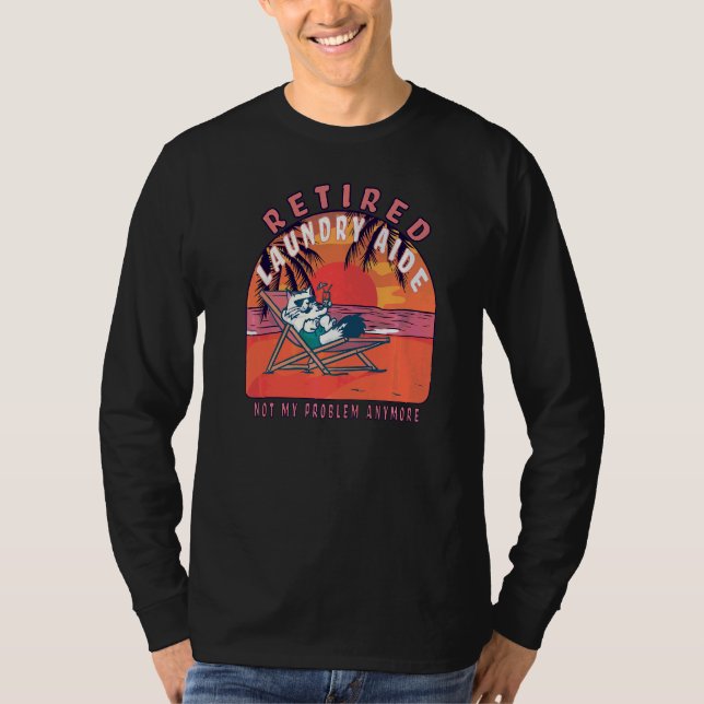 Pensionerad Tvätt Aide Vintage Pension T Shirt (Framsida)