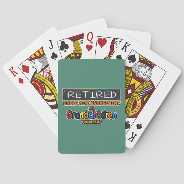 Pensionerad Under Ny Ledning Casinokort (Baksidan)
