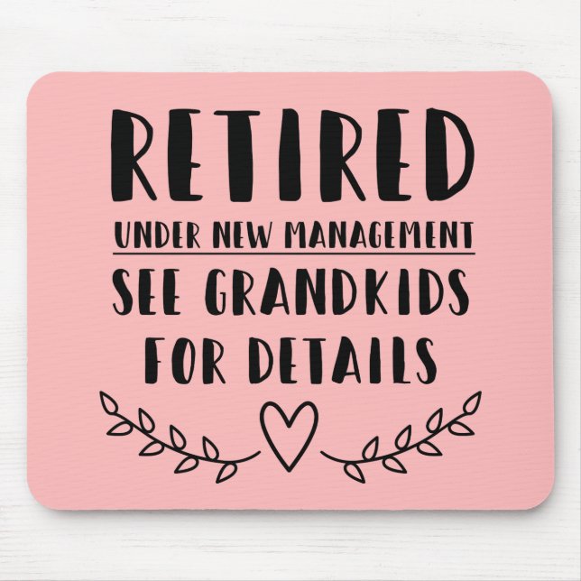 Pensionerad under ny ledning musmatta (Framsidan)