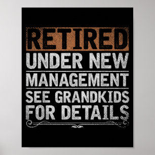 Pensionerad under ny ledning Se barnbarn Roligt R Poster